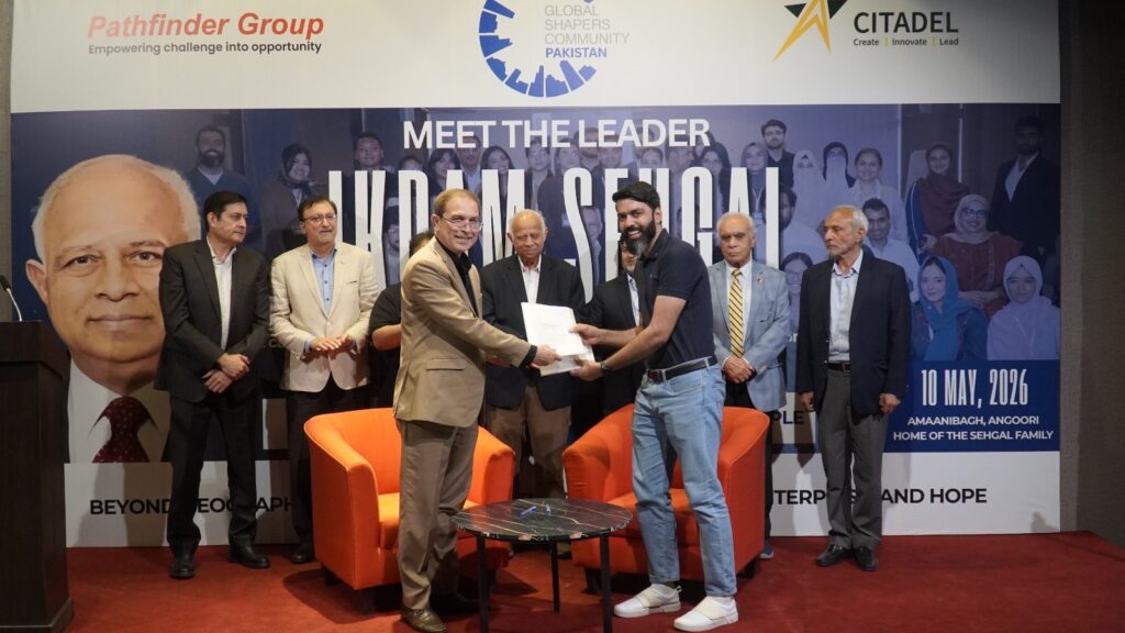 GLOBAL SHAPERS PAKISTAN HOSTS “MEET THE LEADER” SESSION WITH IKRAM SEHGAL, SIGNS MoU WITH CITADEL FOR YOUTH EMPOWERMENT
