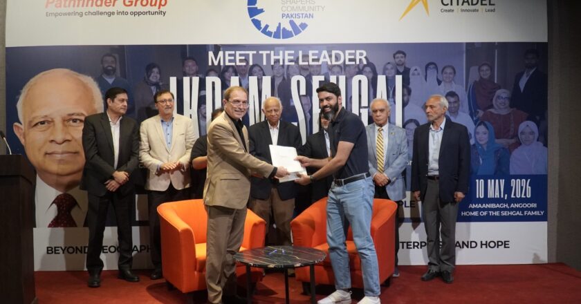 GLOBAL SHAPERS PAKISTAN HOSTS “MEET THE LEADER” SESSION WITH IKRAM SEHGAL, SIGNS MoU WITH CITADEL FOR YOUTH EMPOWERMENT