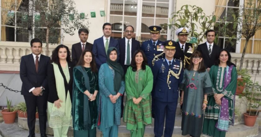 FLAG HOISTING CEREMONY ON PAKISTAN DAY HELD IN PARIS