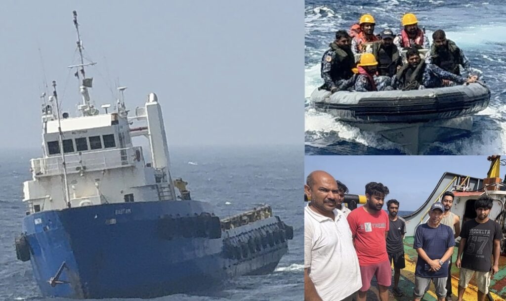 PAKISTAN NAVY RENDERS ASSISTANCE TO INDIAN AND INDONESIAN CREW OF STRANDED VESSEL IN ARABIAN SEA