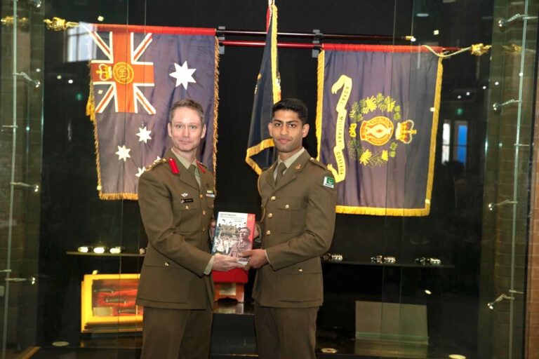 Pakistani Army Cadet Sardar Arsam Abbas Declared “Overall Best Foreign Military Cadet” in Australia