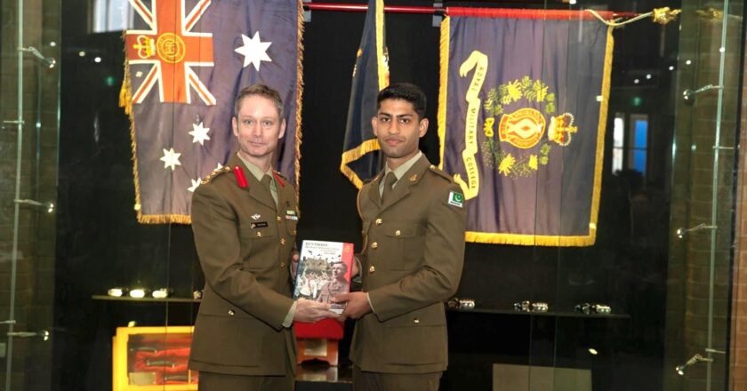 Pakistani Army Cadet Sardar Arsam Abbas Declared “Overall Best Foreign Military Cadet” in Australia