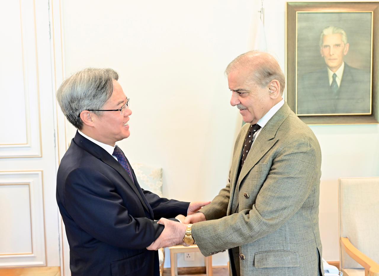 Prime Minister Shehbaz Sharif Meets Chinese Ambassador Jiang Zaidong
