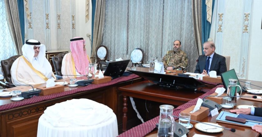 Saudi business delegation calls on the Prime Minister Shehbaz Sharif