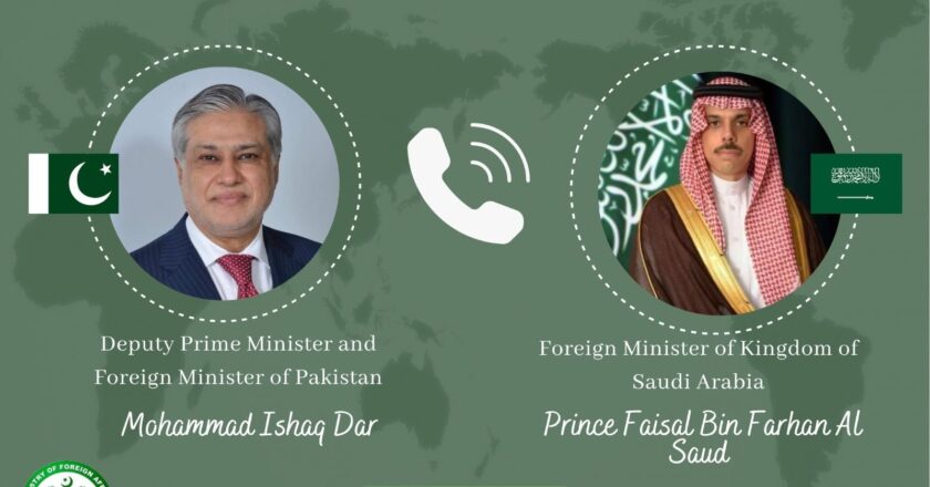 Pakistan and Saudi Arabia Discuss Regional Security and Palestine Situation