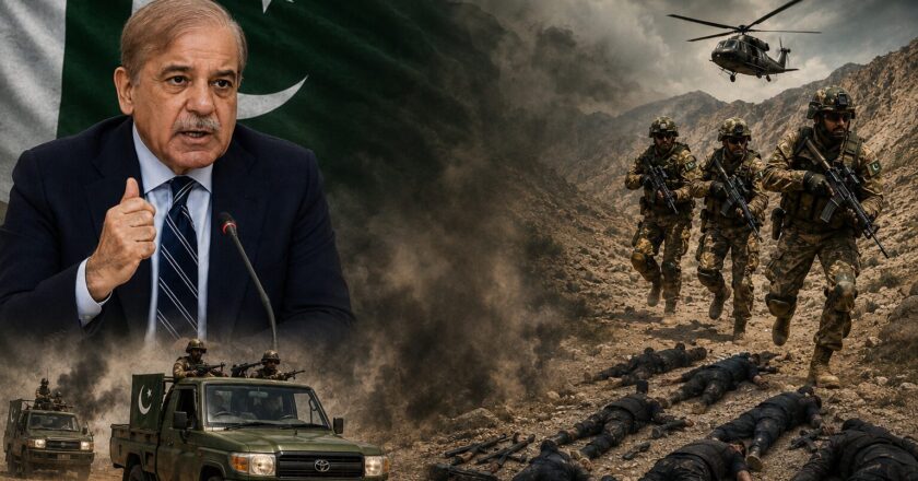 وزیراعظم محمد شہباز شریف کی ضلع نوشکی میں فتنۃ الہندوستان کے دہشت گردوں کے خلاف کامیاب کارروائی پر سیکیورٹی فورسز کو خراجِ تحسین