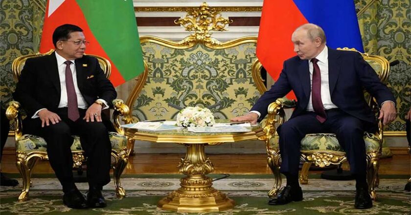 Putin Hosts Myanmar Leader for Talks on Deepening Bilateral Cooperation