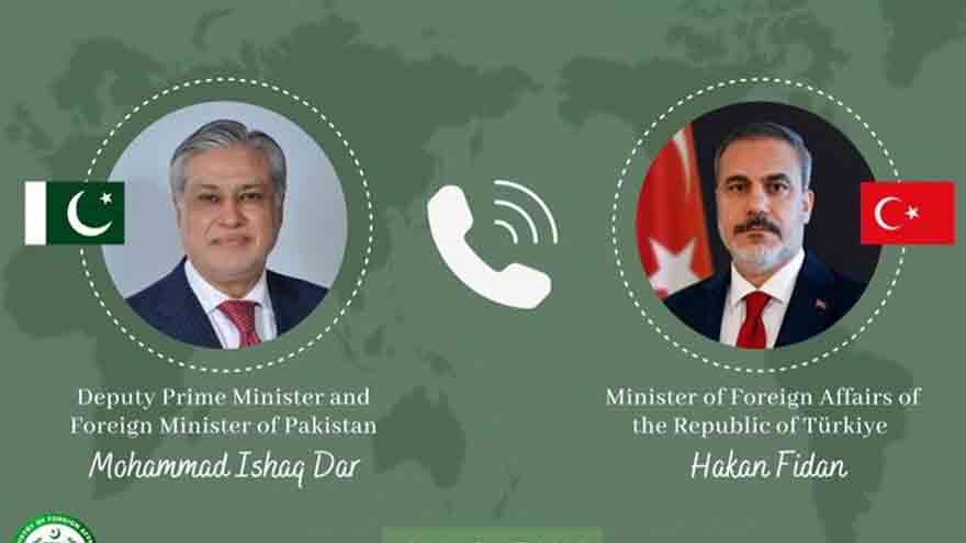 Dar, Turkish FM Discuss Regional Developments, Bilateral TiesDar, Turkish FM Discuss Regional Developments, Bilateral Ties