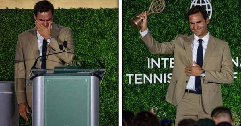 Roger Federer Gets Emotional as Tennis Legend Enters Hall of Fame