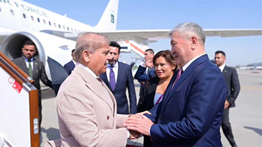 PM Shehbaz Arrives in Kyrgyzstan to Attend SCO Summit