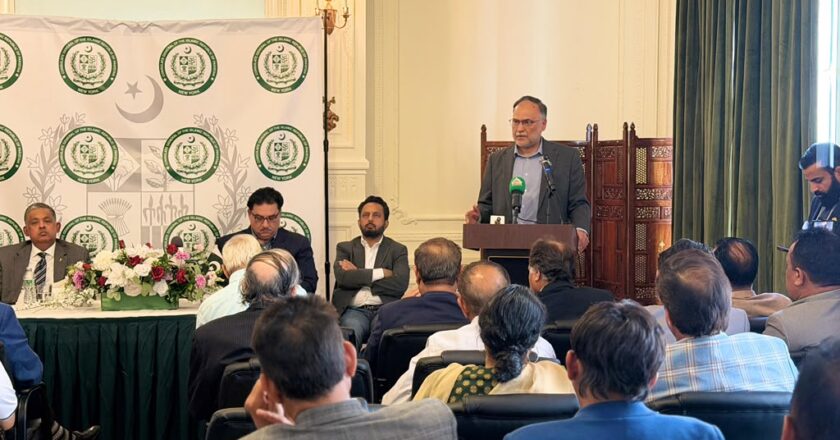 وفاقی وزیر احسن اقبال کی پاکستانی نژاد امریکی برادری سے پاکستان کی معاشی ترقی میں شراکت کی اپیل