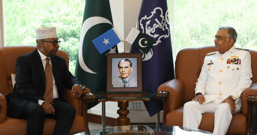Somali Defence Minister Calls on Chief of the Naval Staff at Naval Headquarters