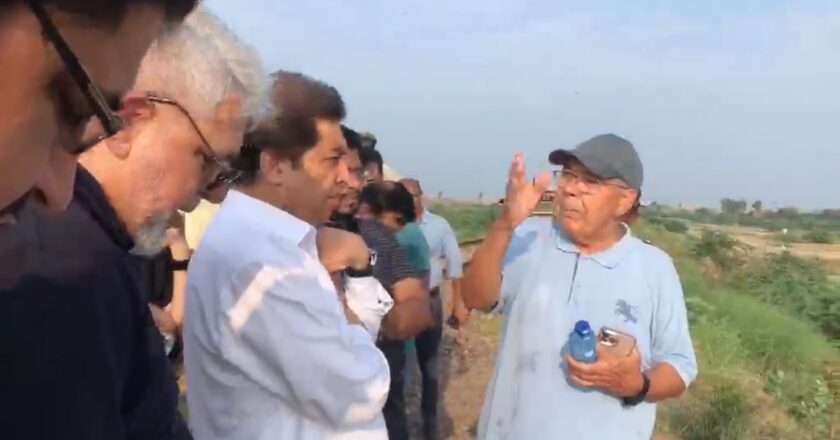 وفاقی وزیر ریلوے کا مسن کلر کے قریب منہدم پل اور متاثرہ ریلوے ٹریک کا معائنہ