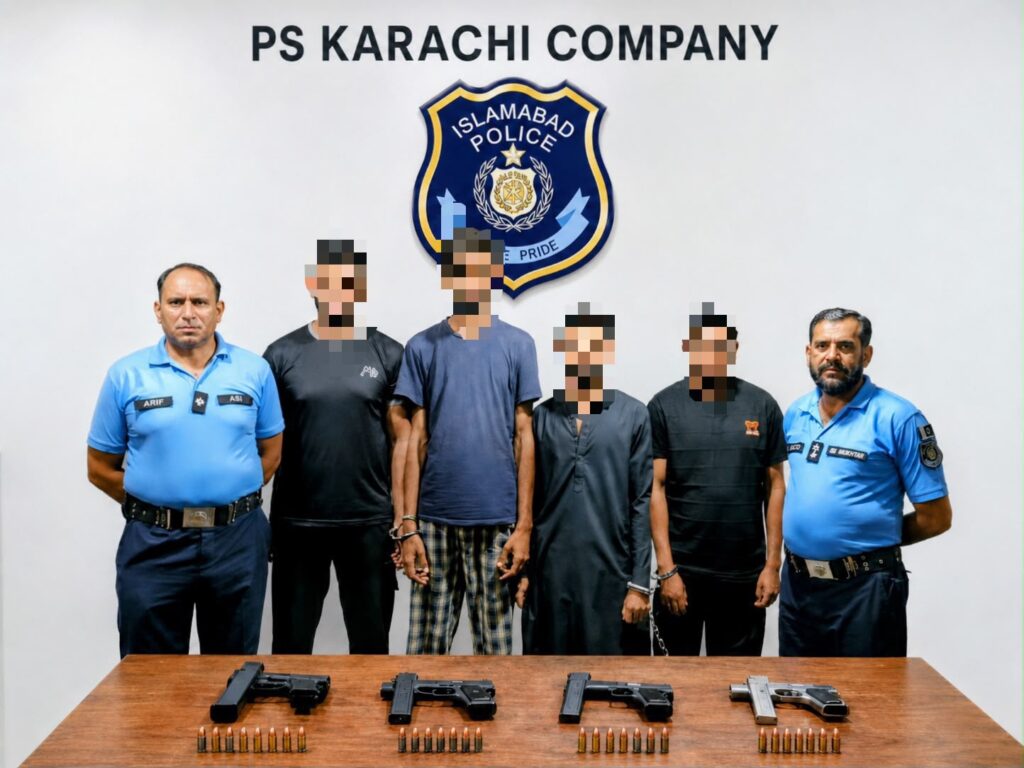 Islamabad Police Arrest Four Suspects Over Aerial Firing in G-9/4