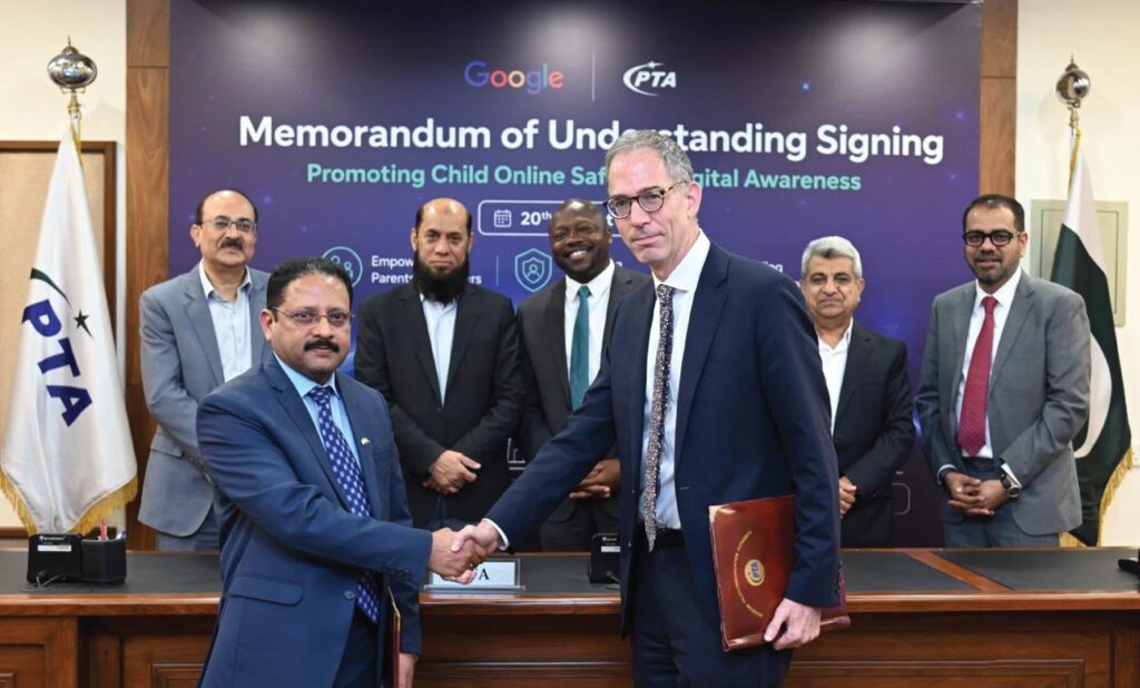 PTA and Google Sign MoU to Strengthen Child Online Safety in Pakistan
