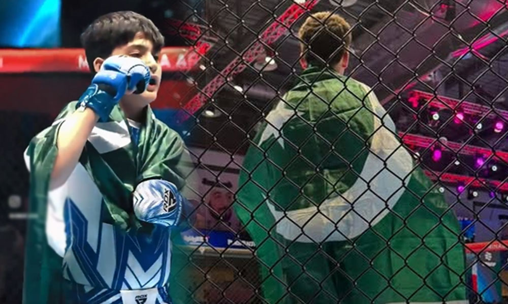11-Year-Old Pakistani Fighter Orangeseb Taseer Wins First Fight at World MMA Cup
