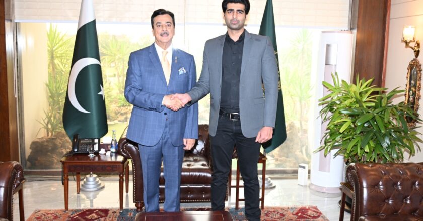 Chairman Senate Meets International Wrestler Ather Zahid, Lauds Role of Sports in Promoting Pakistan’s Image