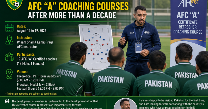 PFF Resumes AFC “A” Coaching Courses After More Than a Decade