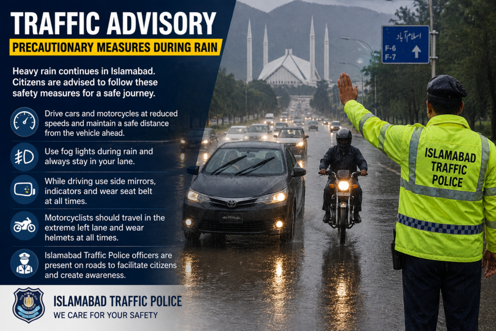 Traffic Advisory: Precautionary Measures During Rain