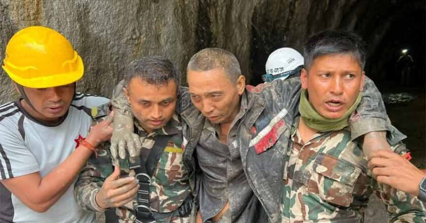 Chinese National Rescued Alive from Nepal Tunnel 10 Days After Catastrophic Flooding