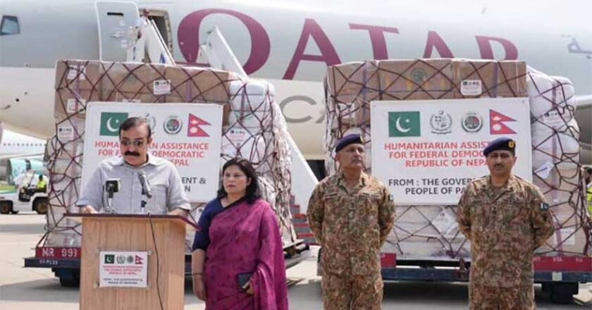 Pakistan sends 100 tonnes of humanitarian aid to flood-hit Nepal