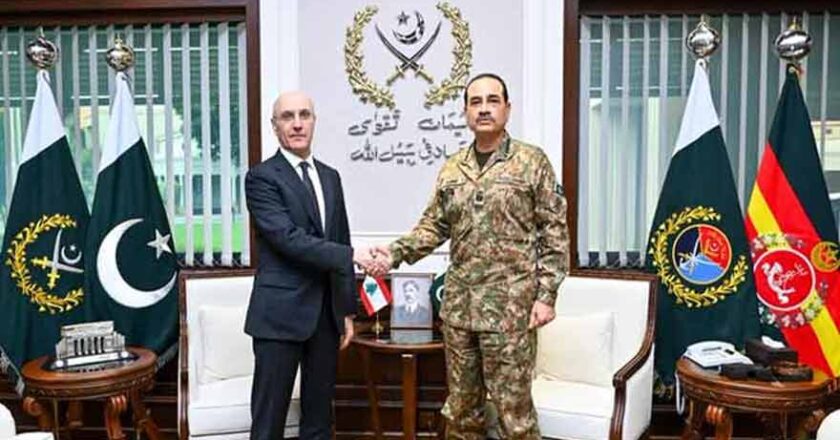 فیلڈ مارشل عاصم منیر اور لبنانی وزیر داخلہ کی جی ایچ کیو میں ملاقات، علاقائی سلامتی پر تبادلہ خیال