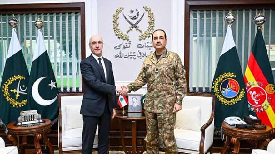 Field Marshal Asim Munir, Lebanese Interior Minister Discuss Regional Security at GHQ