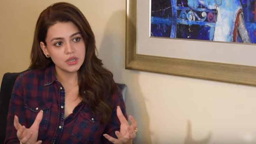 Zara Noor Abbas makes stylish motorbike entry to promote upcoming film