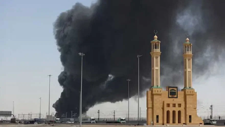 Ballistic missile intercepted over Riyadh as fire breaks out near King Khalid Airport
