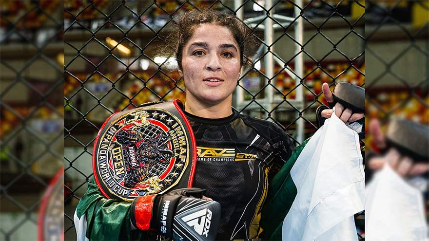 Pakistan’s Manesha Ali Wins Gold at MMA World Cup in Angola
