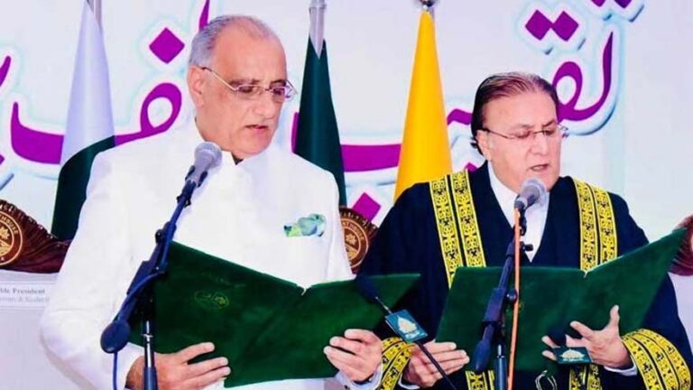 Dr Najeeb Naqi sworn in as AJK president