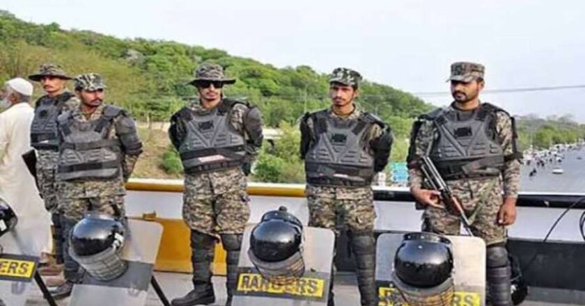 پی ٹی آئی کے 27 ستمبر کے مارچ سے قبل اسلام آباد اور پنجاب میں رینجرز تعینات