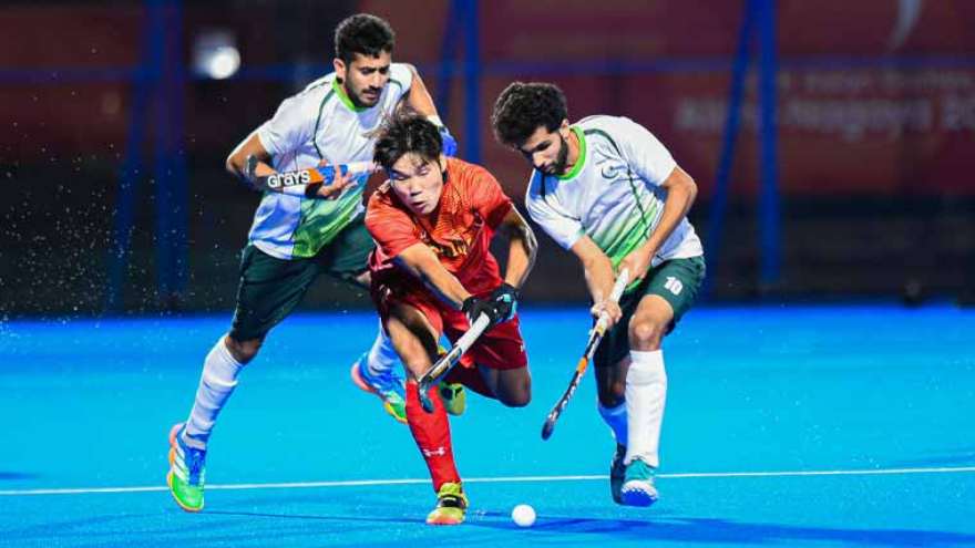 پاکستان نے چین کو 3-0 سے شکست دے کر ایشین گیمز ہاکی میں مسلسل تیسری کامیابی حاصل کرلی