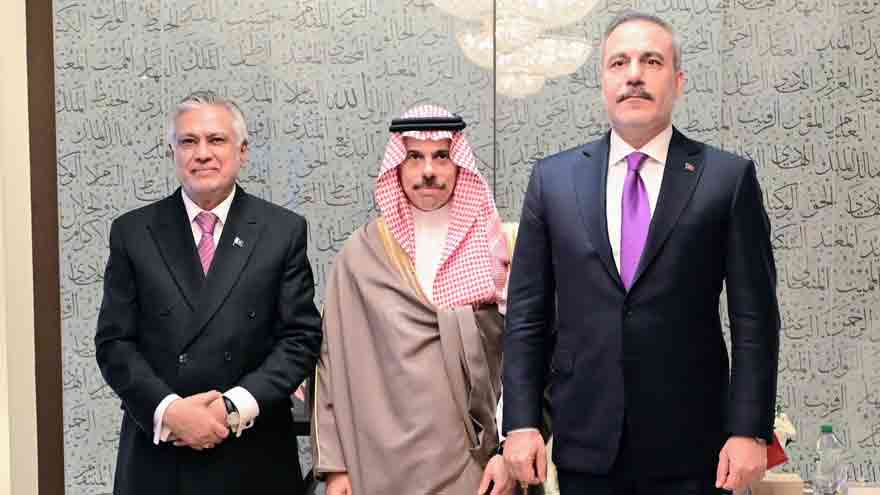 Pakistan, Saudi Arabia, Türkiye FMs Discuss Regional and Global Security Under Makkah Defence Agreement