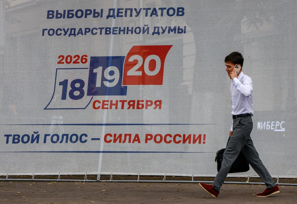 Putin casts parliamentary election as barometer of support for war, urges Russians to vote