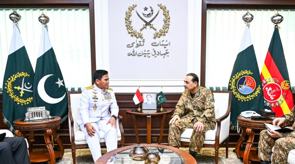 Indonesian Navy Chief Calls on Field Marshal Asim Munir at GHQ