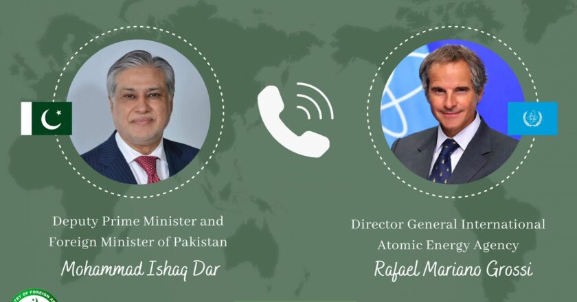 Ishaq Dar, IAEA Chief Discuss Regional Situation, Stress Implementation of Islamabad MoU
