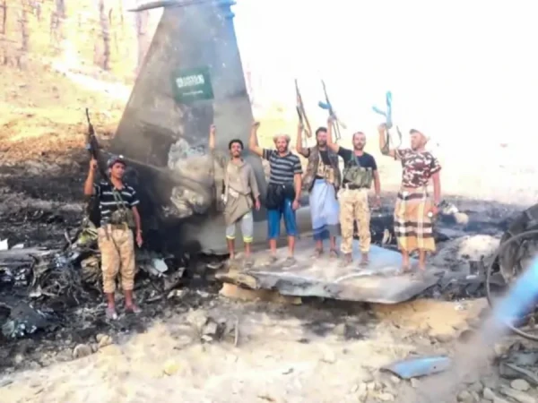 Houthis claim to have shot down Saudi F-15 fighter jet, release footage of wreckage