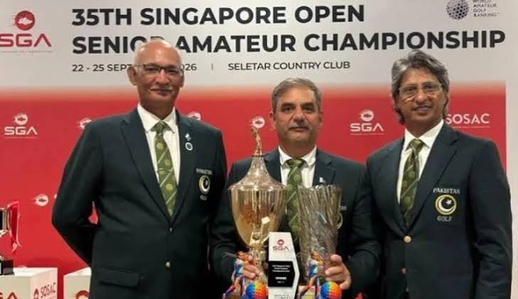  Pakistan’s Ahmed Zafar Hayat Wins Singapore Open Senior Amateur Golf Championship