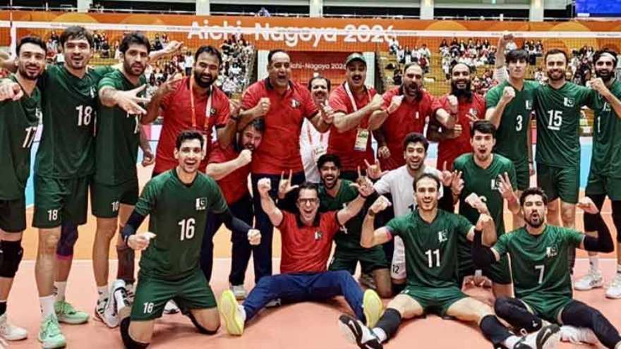 Pakistan Beat China to Win Asian Games Volleyball Bronze