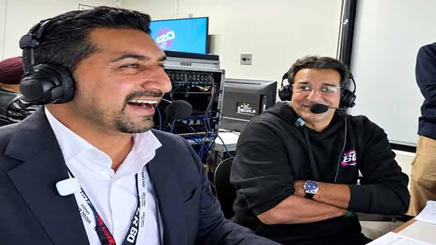 Wasim Akram Surprises Fans with Punjabi Commentary in Canada Super 60 Final