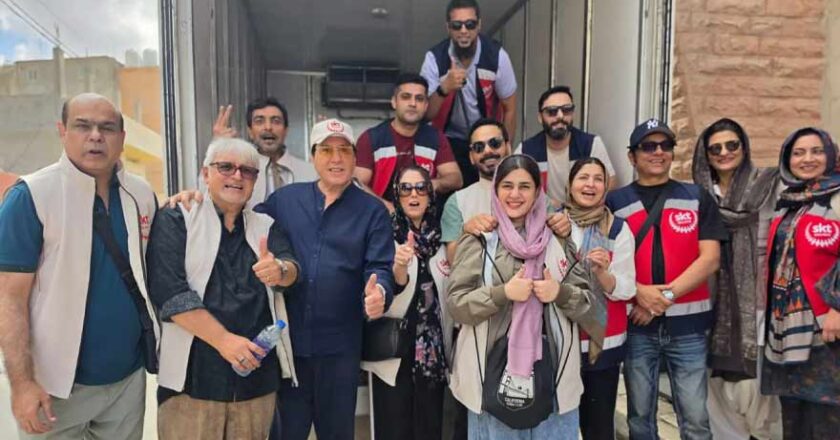 پاکستانی اداکاروں کا اردن میں بے گھر فلسطینی خاندانوں کی مدد کے لیے فلاحی مشن