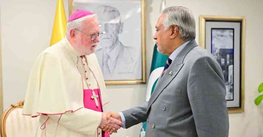 Archbishop Gallagher Praises Pakistan’s Role in Promoting Regional Peace