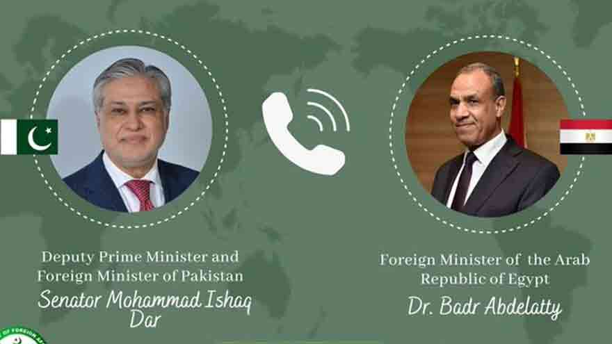 Pakistan, Egypt Stress Dialogue and Diplomacy to Resolve Regional Issues