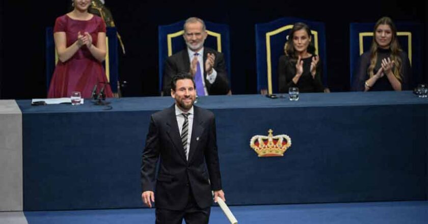 Messi Receives Spain’s Highest Sports Award from Princess Leonor